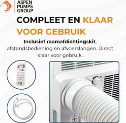 Aspen AX4008 Mobiele Airco - Mobiele Airco - 3,25 kW - 12000 BTU - Koeling & Verwarmen — thumbnail 4
