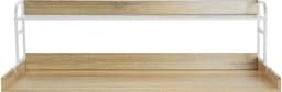 Werkblad voor Wasmachine En Droger met 2-Traps Plank, 137,2 X 68,6 cm Houten Werkblad voor Wasmachine En Droger met Antislipkussentjes, Waterafstotende Wastafel voor EfficiëNt — thumbnail 6