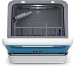 Klarstein Vaatwasser Amazonia Mini - Compact Aanrechtblad, 7 Programma's, 5L Tank of Directe Aansluiting, Energie-efficiëntieklasse D, Stil 58dB, Digitaal Display, Draagbaar Tafelblad voor Kleine Keukens, Blauw - Mini-Vaatwasser - voor Keuken — thumbnail 9