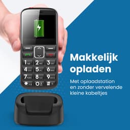 Senzo Senioren Telefoon - 4G - SOS-knop - GSM - Senioren Mobiele Telefoon - Simlockvrij - Incl. Simkaart - Nederlandstalig — thumbnail 5