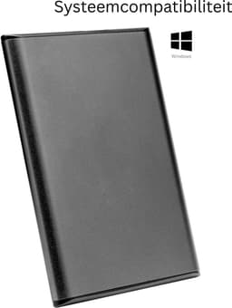 MKSS® Harde Schijf Extern - Draagbare - 1TB Opslag - Zwart — thumbnail 6