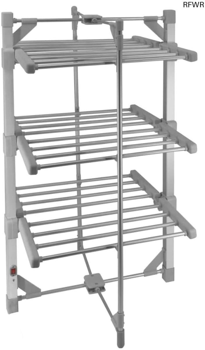 RFWR® Verwarmd Droogrek 3 Lagen - Energiezuinig en Draagbaar Kledingrek met 21m Droogruimte — afbeelding 1