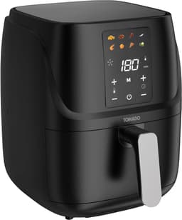 Tomado TAF3010B - Airfryer - Heteluchtfriteuse - 3 liter inhoud - Digitaal display - 300 gr friet - PFAS vrij — thumbnail 4
