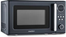 MEDION Retro magnetron (20 liter, ca. 800 watt, 5 magnetronstanden, digitaal display, ontdooifunctie, compact) grijs — thumbnail 8