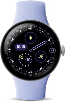 Google Pixel Watch 4 - Smartwatch - 41mm - WiFi - Zilverkleurig/Iris — thumbnail 1