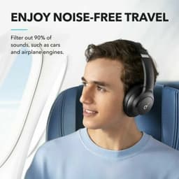 Soundcore Q20i by Anker, Draadloze Bluetooth over-ear hoofdtelefoon met hybride actieve ruisonderdrukking, 40 uur speeltijd in ANC-modus, Hi-Res audio, diepe bas, personalisatie via app — thumbnail 7