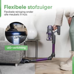 Heevey 4-in-1 Steelstofzuiger Draadloos - Steelstofzuiger snoerloos - Stofzuiger zonder zak - HEPA Filter - Handstofzuiger - Kruimeldief - 150 airwatts - Met 4 verschillende opzetstukken — thumbnail 2