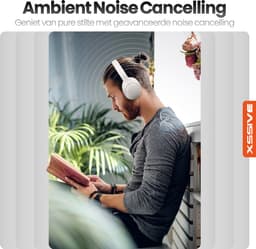 Xssive H11 Draadloze Over-Ear Koptelefoon met Active Noise Cancelling & Transparency Mode - 60+ Uur Batterij - 9 EQ Modi & ANC - Wit — thumbnail 7