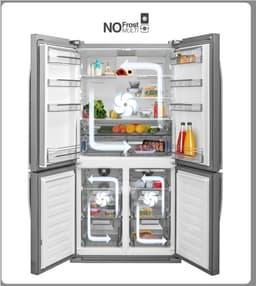 Vestfrost VR-FW916-1E0D - Koel-vriescombinatie - Black RVS - 588 Liter - ijsblokjesproductie - Maxi-Fresh filter - 0 ° compartiment - NoFrost - ION technologie — thumbnail 14