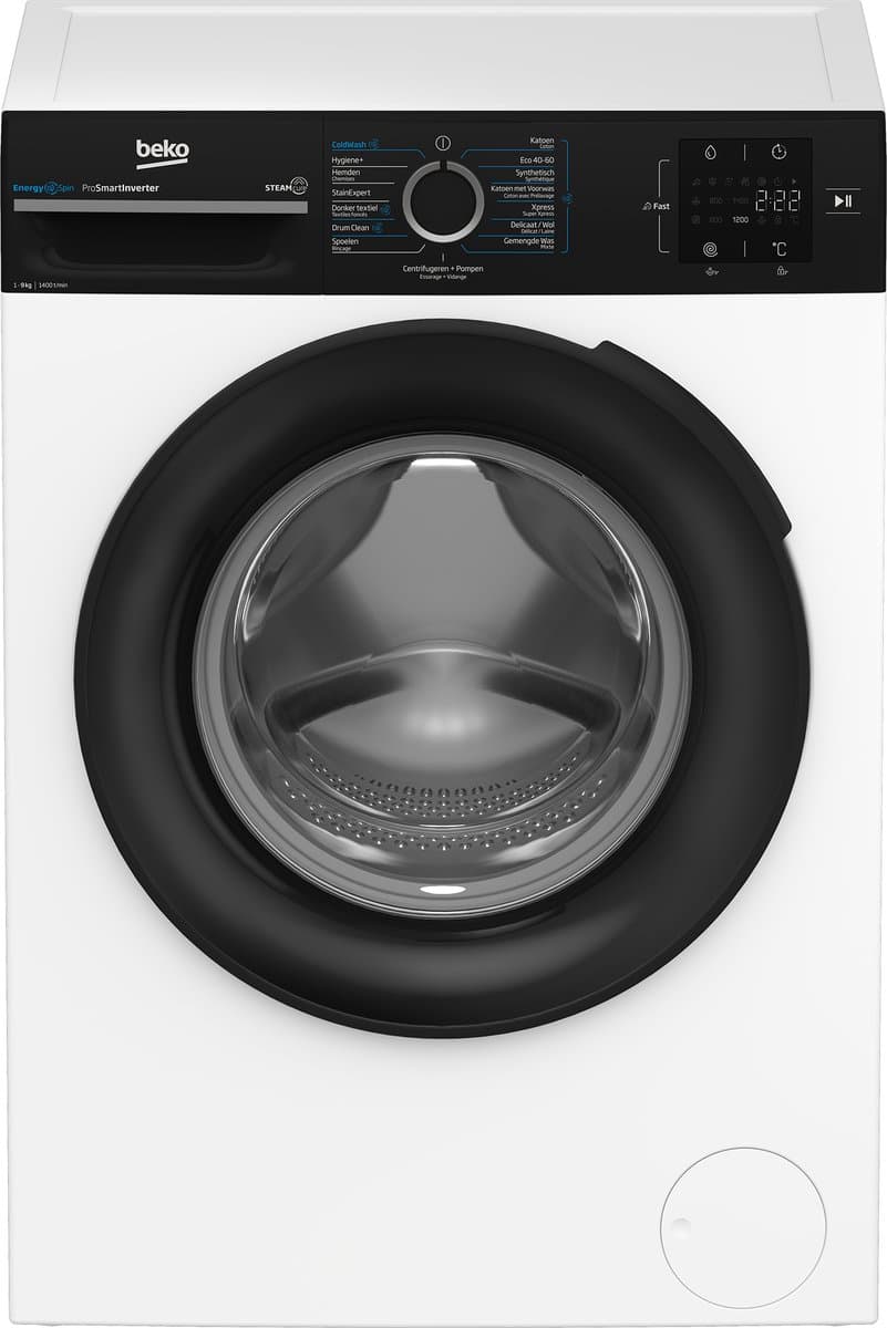 Beko b300 BM3WFT3941B wasmachine Voorlader 9 kg 1351 RPM Wit — afbeelding 1