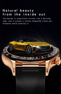 Darenci Smartwatch Superior Pro - Smartwatch heren - Activity Tracker - Touchscreen -  Bluetooth bellen - Bluetooth muziek - Stalen band - Heren - Horloge - Stappenteller - Bloeddrukmeter - Verbrande calorieën - Zuurstofmeter - Waterdicht - Roségoud — thumbnail 14