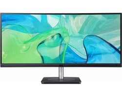 Acer CB343CUR computer monitor 86,4 cm (34") 3440 x 1440 Pixels UltraWide Quad HD LED Zwart, Zilver