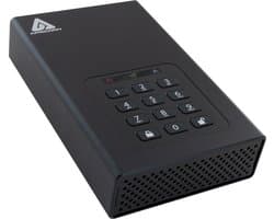 Apricorn Aegis Padlock DT 8TB 8000GB Zwart externe harde schijf