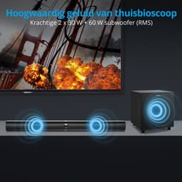 LIFE® P61450 2.1 soundbar | perfecte aanvulling op de TV | 2-in1 - flexibele plaatsing | Bluetooth® 5.3 — thumbnail 12