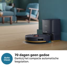 Philips HomeRun 2000 Series XU2100/10 - Robotstofzuiger met dweilfunctie - Automatisch Leegstation - Marineblauw — thumbnail 4