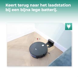 BrinQ Goods - Krachtige Robotstofzuiger Met Dweilfunctie - Met Laadstation - Dweilrobot - Met Afstandsbediening En App - Geschikt voor Huisdieren - Slimme Navigatie — thumbnail 4