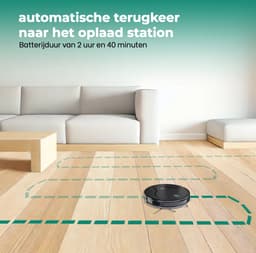 BrinQ Goods - Krachtige Robotstofzuiger Met Dweilfunctie - Met Laadstation - Dweilrobot - Met Afstandsbediening En App - Geschikt voor Huisdieren - Slimme Navigatie — thumbnail 13