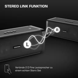 DOCKIN D Fine 50 W Draadloze stereoluidspreker Zwart — thumbnail 5