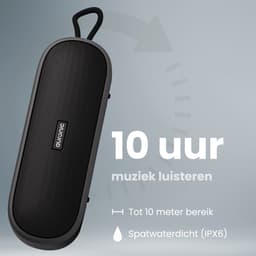 Auronic Bluetooth Speaker - Draadloze Muziek Box - 10 uur lang muziek luisteren - Extra Bass - Zwart — thumbnail 6