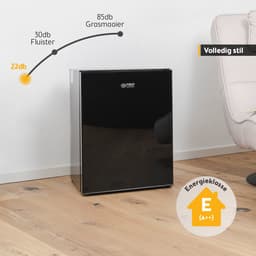 TZS First Austria Mini koelkast - Minibar - 40 liter - Vrijstaand - Glasdesign - Volledig stil 22dB - Zwart — thumbnail 8