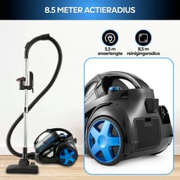 AG3100 Stofzuiger Zonder Zak - Stofzuigers - Vacuum Cleaner Zakloos - Geschikt Voor Dierenharen -900W - Sterke Zuigkracht - Blauw — thumbnail 11