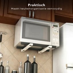 Magnetron Beugel Wit - Magnetron Beugels - Ophang Steunen - Ophangbeugel - Magnetron Ophangen - Verstelbare Wandmontage - Max 40 kg - Ruimtebesparend - Inclusief EBOOK — thumbnail 4