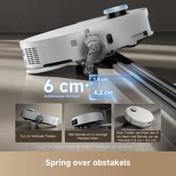 Dreame X50 Ultra Complete - Robotstofzuiger met dweilfunctie - Geschikt voor huisdierharen - Complete Accessoires kit - Eenvoudig schoonmaken van laag meubilair - Wit — thumbnail 12