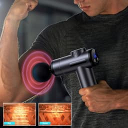 White-Label® Massage Gun Professioneel - Massage Apparaat - Theragun - Zwart — thumbnail 3