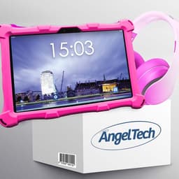AngelTech Kinderpakket XL - Kindertablet XL + Kinderkoptelefoon - Combipakket - Kindertablet Vanaf 3 Jaar – Kinder Tablet – Kids Tablet - Tablet voor Kinderen - Roze — thumbnail 13