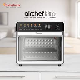 TurboTronic AFO310 Airfryer XXL en Vrijstaande Mini oven – Enkel Deur - 34 Liter – Zilver — thumbnail 2