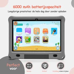 Olvy Kindertablet PRO - 6000 mAh - Vanaf 3 Jaar - 128GB - 4GB+4GB RAM - Ouder Control App - 10 Inch - Tablet - Tablet Kinderen & Volwassenen - Stevige Beschermhoes - 100% Kidsproof — thumbnail 8