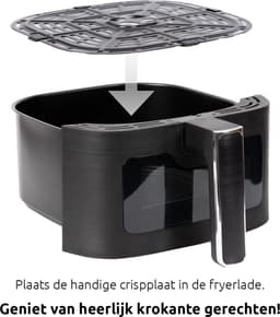 BluMill Airfryer – Heteluchtfriteuse met 8 Programma’s – 4,5 Liter – 1500W – Inclusief Crispplaat — thumbnail 4