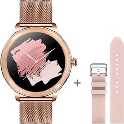 Darenci Smartwatch Flair Pro  - Smartwatch dames -Smartwatch heren -Activity Tracker- Touchscreen -Bluetooth bellen -Met extra bandje -Horloge -Stappenteller -Bloeddrukmeter -Verbrande calorieën -Zuurstofmeter -Spatwaterdicht -Roségoud/Roze — thumbnail 5