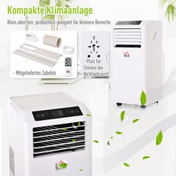 HOMCOM-Mobile Klimageräte aus ABS Weiß — thumbnail 15