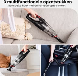 Cleanforce Kruimelzuiger V2 Snoerloos met extreme zuigkracht - Nat & Droog - Auto Stofzuiger - Voor Thuis & Auto — thumbnail 4