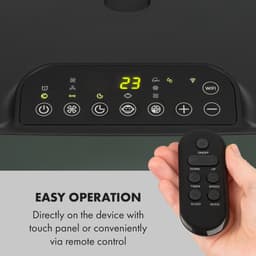 Klarstein mobiele airconditioner met luchtafvoerslang, 5-in-1 airconditioner, ventilator, luchtontvochtiger, luchtreiniger & nachtmodus, app-bediening, kleine & draagbare airconditioner voor thuis & op kantoor, 12000 BTU,4 kW voor 56 m² 50 dB — thumbnail 17
