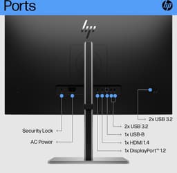 HP Elitedisplay E27 G5 - Full HD IPS Monitor - 27 inch — thumbnail 7