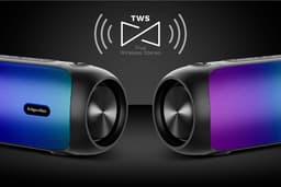 Krüger & Matz Street XL Draadloze Draagbare Bluetooth Speaker Met FM Radio - RGB Verlichting - TWS Functie - Waterdicht - 30W - Zwart — thumbnail 7