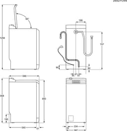 AEG LTR6ECO 6000 serie ProSense - Wasmachine bovenlader - Energielabel A - 1300 toeren - 7 kg — thumbnail 7