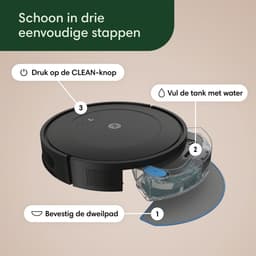iRobot Roomba Combo® 2 Essential + AutoWash Dock - Robotstofzuiger met Dweilfunctie - Zwart - Y0510 — thumbnail 13
