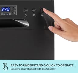Klarstein Vaatwasser mini- voor 8 couverts, stille kleine vaatwasser met 6 wasprogramma's, kleine tafelmodel vaatwasser voor thuis, kantoor, camping, mini-vaatwasser met wateraansluiting - Vaatwasmachine - 8 Maatgedekken 49 dB 45 cm 1620W — thumbnail 4