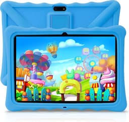 ZINLY® Kindertablet XL - Tablet - 10 inch - 5000 mAh batterij - Android 10.0 - Langdurig gebruik - Kids Proof - Kinder tablet voor kinderen vanaf 3 jaar - Incl beschermhoes & Ouderlijk Toezicht App - Blauw — thumbnail 1