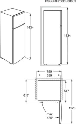 AEG RDB424E1AW 5000 serie ColdSense - Koel-vriescombinatie - Vrijstaand - Wit — thumbnail 11