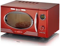 Melissa Vrijstaande Solo-Magnetron met Grill - 23 liter - 800W - Retro - 16330129 - Rood — thumbnail 8