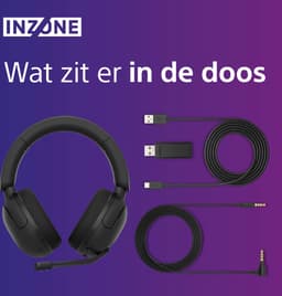 Sony INZONE H5 – Draadloze Gaming Headset - Zwart - PS5/PS4 — thumbnail 12