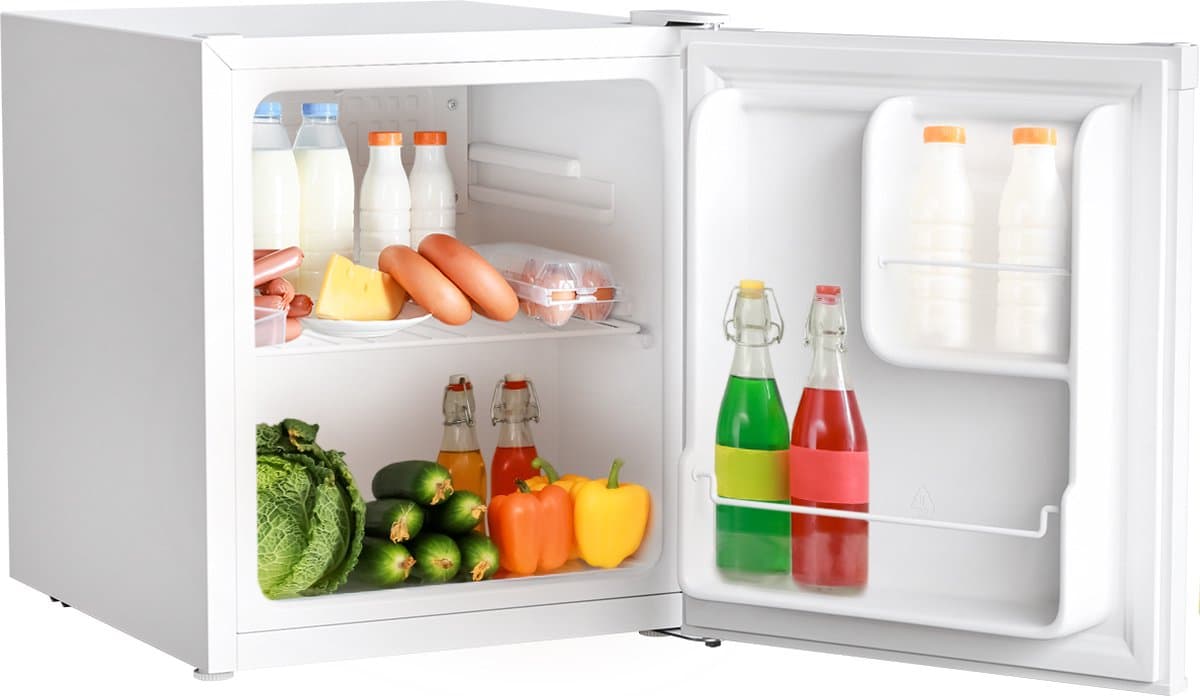 KitchenBrothers Mini Koelkast - 40L - Kleine ijskast - Vrijstaand - Minibar - Frigo - Compact - Wit — afbeelding 1
