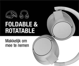 Fresh ‘n Rebel Clam Fuse – Draadloze Bluetooth Koptelefoon met Active Noise Cancelling - 45 uur Speelduur - Ice Grey — thumbnail 7