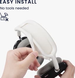 kwmobile siliconen cover voor koptelefoon - geschikt voor Sony WH-1000XM4 / WH-1000XM3 - Voor band en oorpads - 3x in zwart — thumbnail 3