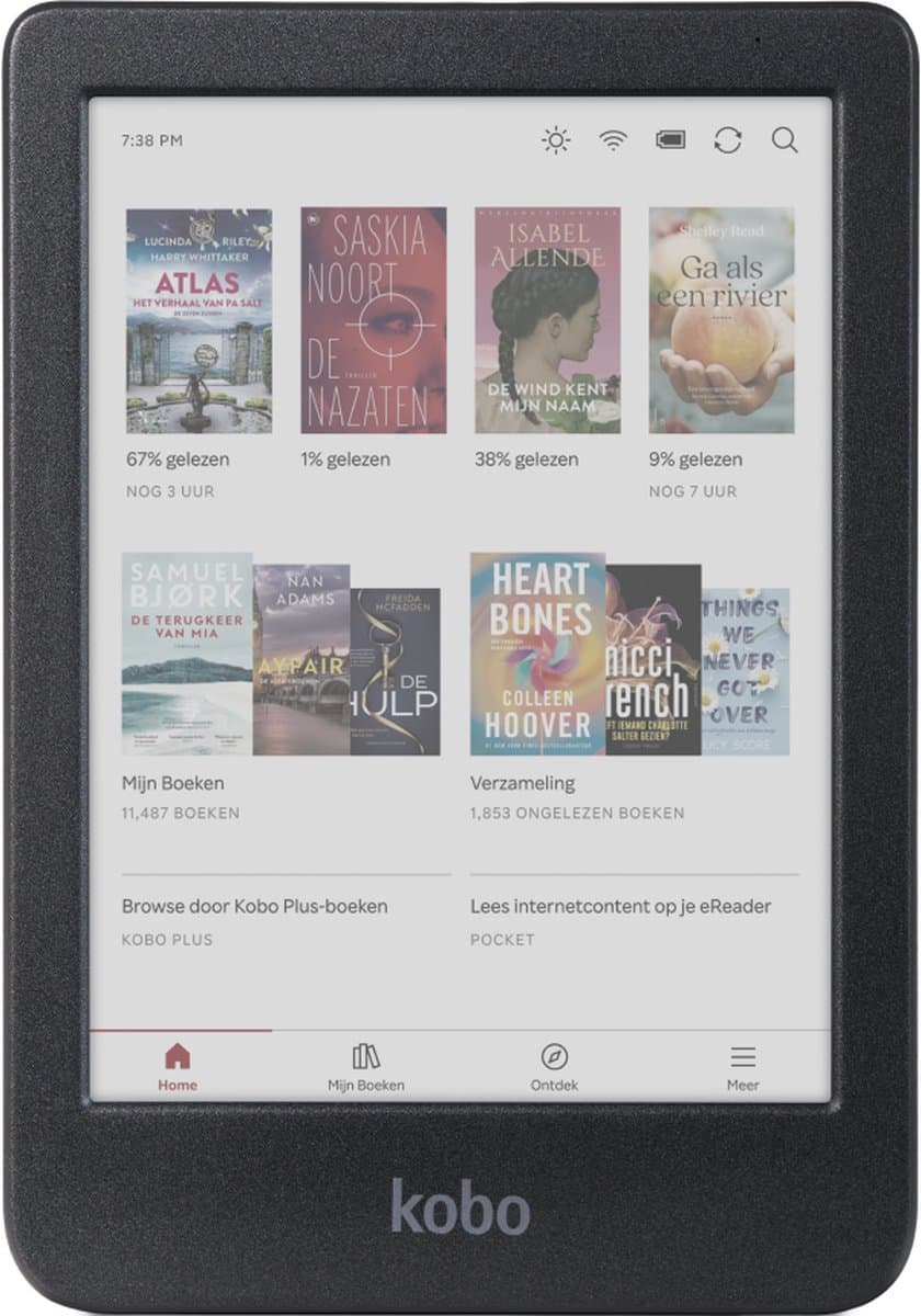Kobo Clara Colour - E-reader - 6 inch kleurenscherm - 16GB - Luisterboeken - Zwart — afbeelding 1