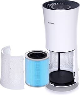 Vestfrost Slimme luchtreiniger - 48 m² - 350 m³ /u - 17 dB - VP-A1Z40WH - Plasma ION - UV-C LED-technologie - 3-in-1-filter voor 99,97% bescherming - WiFi- module - Mobiele Applicatie - Luchtkwaliteitsindicator - Nachtmodus — thumbnail 4